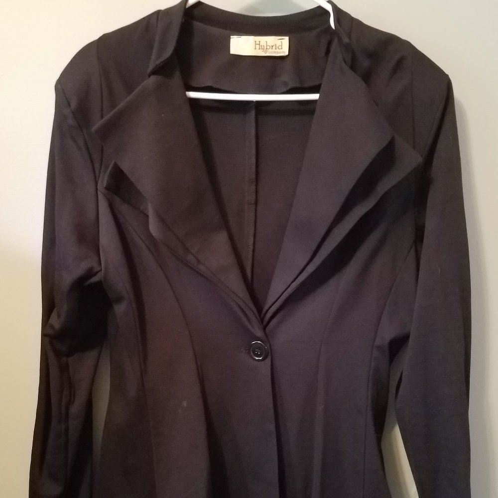 Black double collar jacket